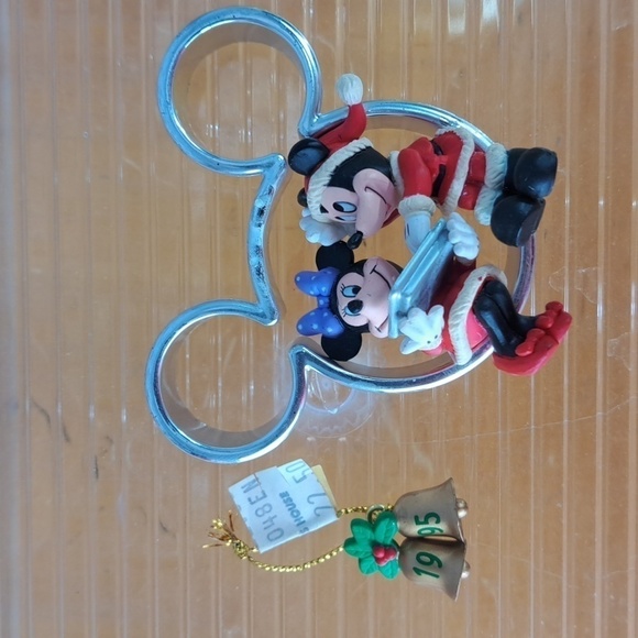 Vintage 1995 Disney Sweet on You Mickey & Minnie Mouse Christmas ornament - Picture 2 of 7